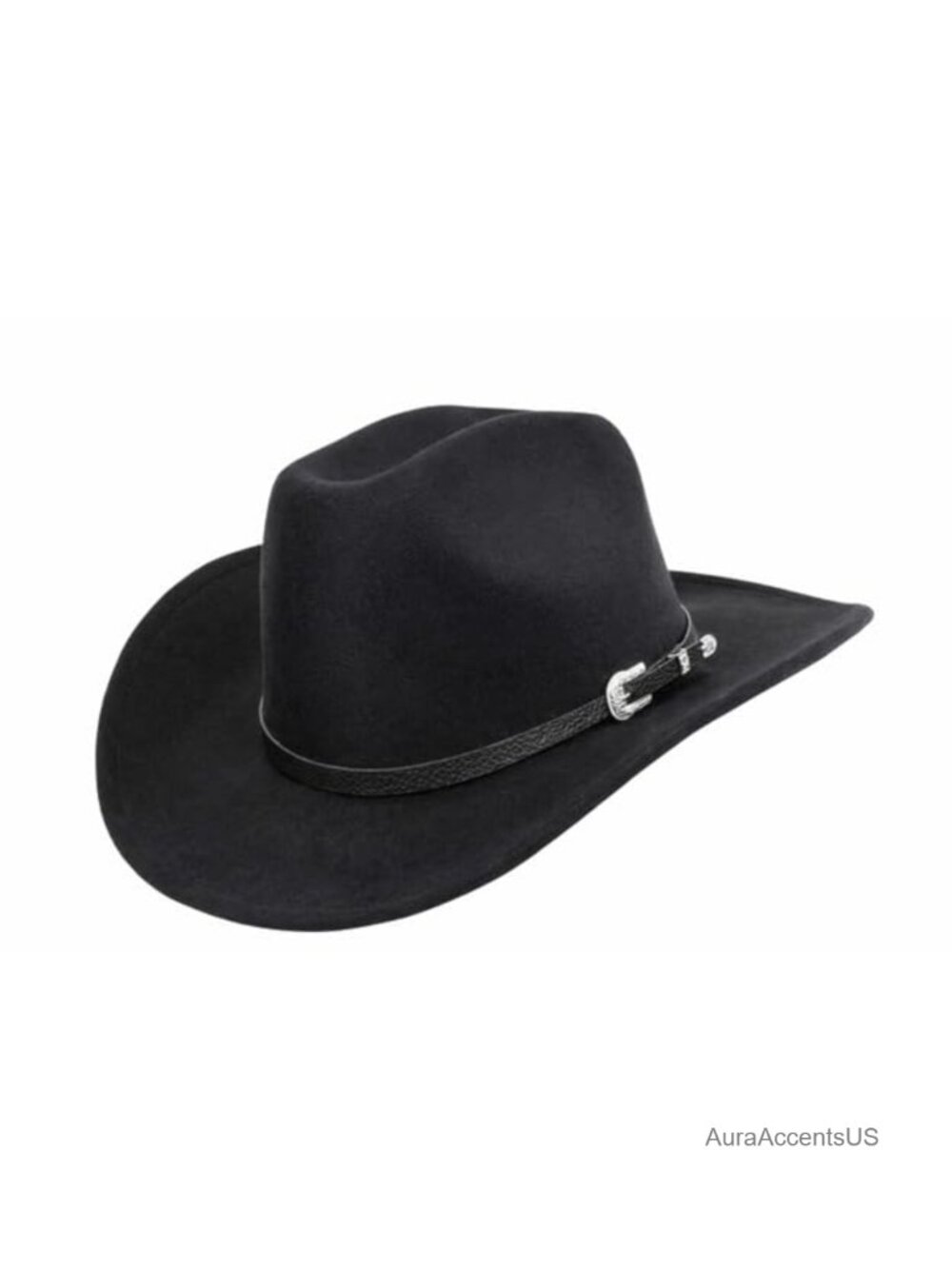 Wide Brim Adjustable Western Cowboy Hat Poly-Cotton Blend